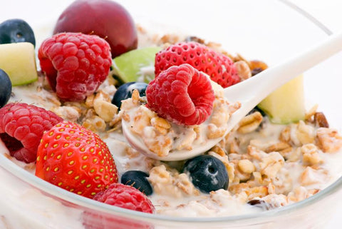 wholegrain cereals with fruits