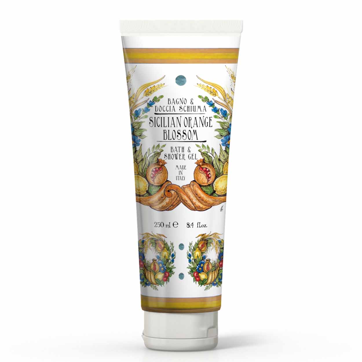 Shower gel in Tube package 250 mL Sicilian Orange Blossom range 