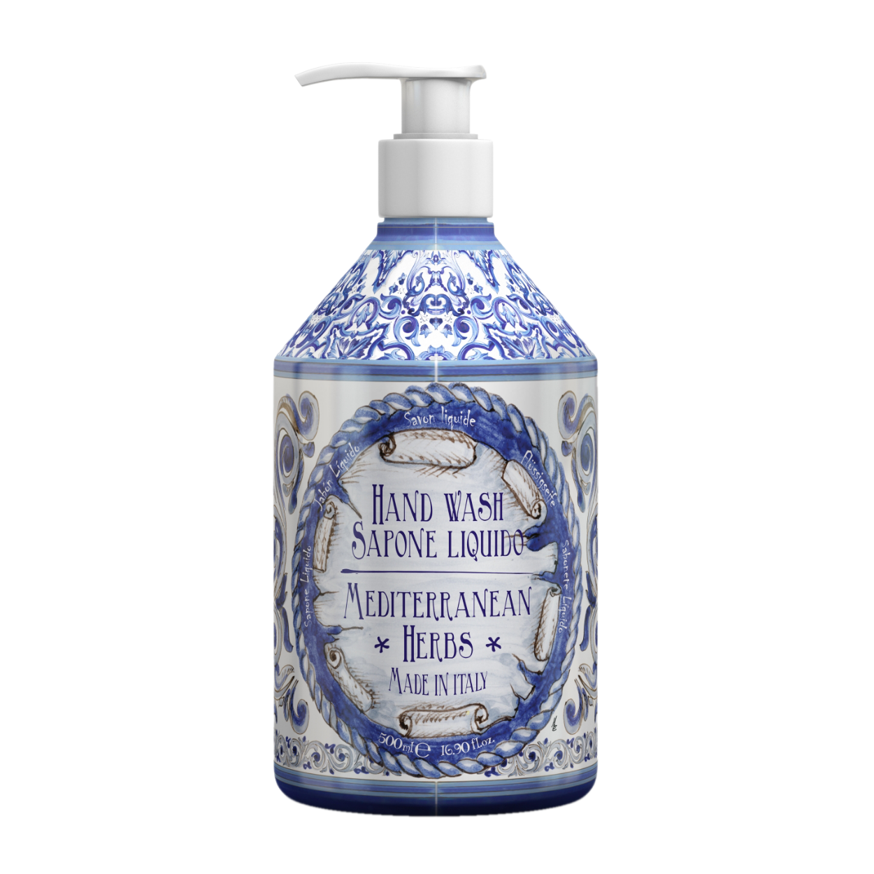Liquid hand soap 500 mL - Myrtle and Ginger - Mediterranean herbs range –  Rudy Profumi