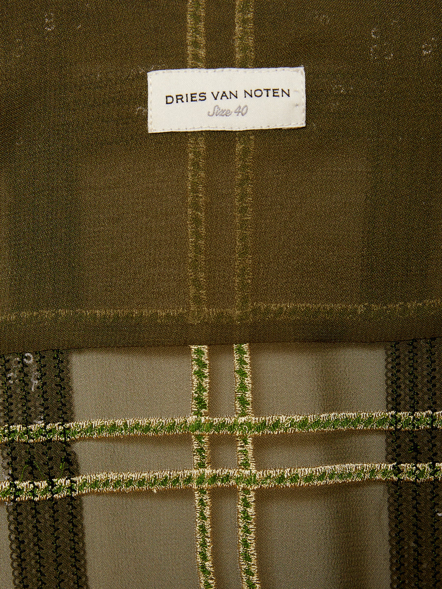 Early Dries Van Noten plaid shirt xs/small