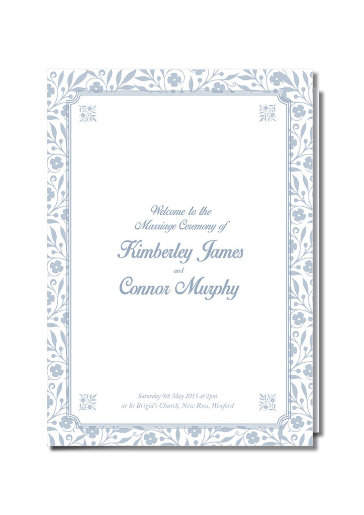 Floral Classic Ceremony Booklet