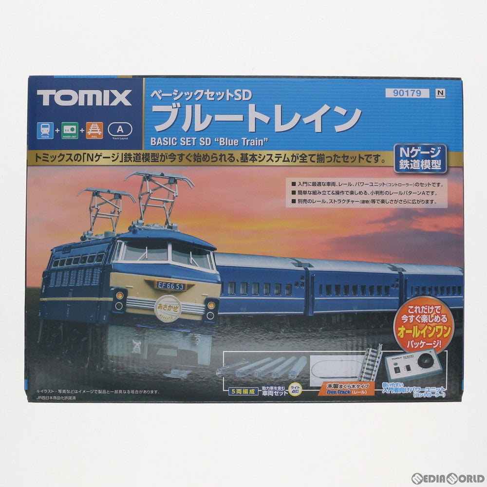 RWM]90179 ベーシックセットSD ブルートレイン 5両セット(動力付き) Nゲージ 鉄道模型 TOMIX(トミックス)