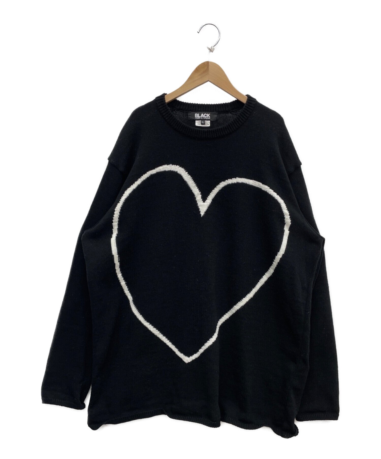 BLACK COMME des GARCONS heart-knit 1J-N001 | Archive Factory