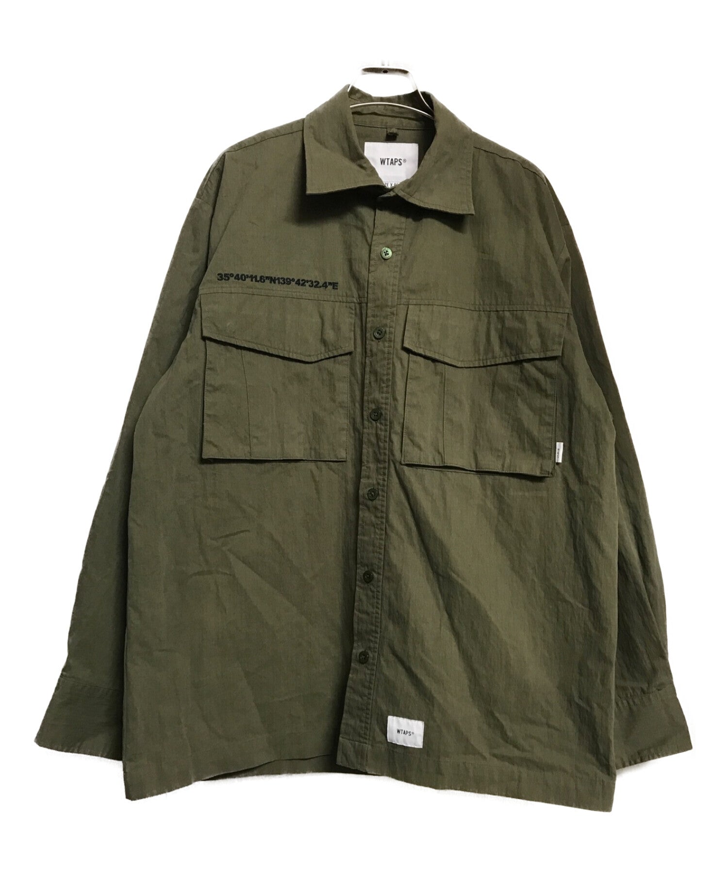 WTAPS LS/SHIRT 192TQTD-SHM02