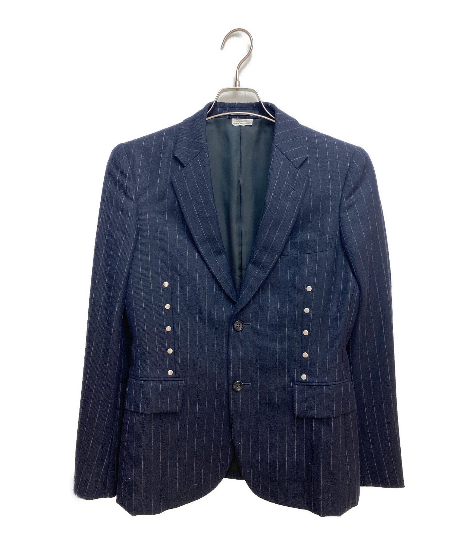 COMME des GARCONS Homme Plus Pinstripe Studded Tailored Jacket PR