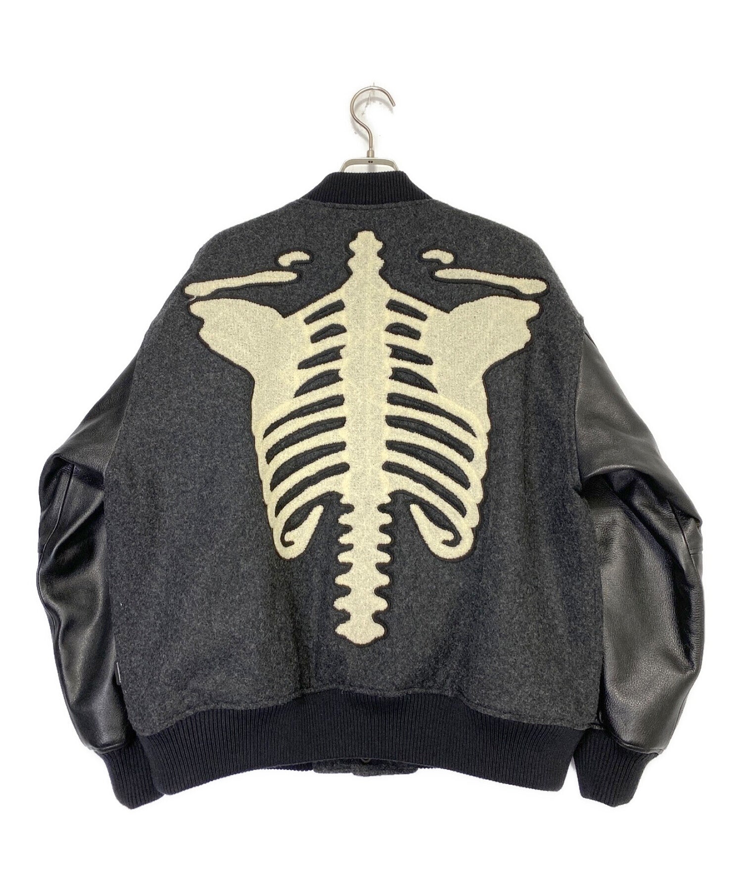 NEIGHBORHOOD VARSITY JACKET BONE 212AQNH-JKM01S