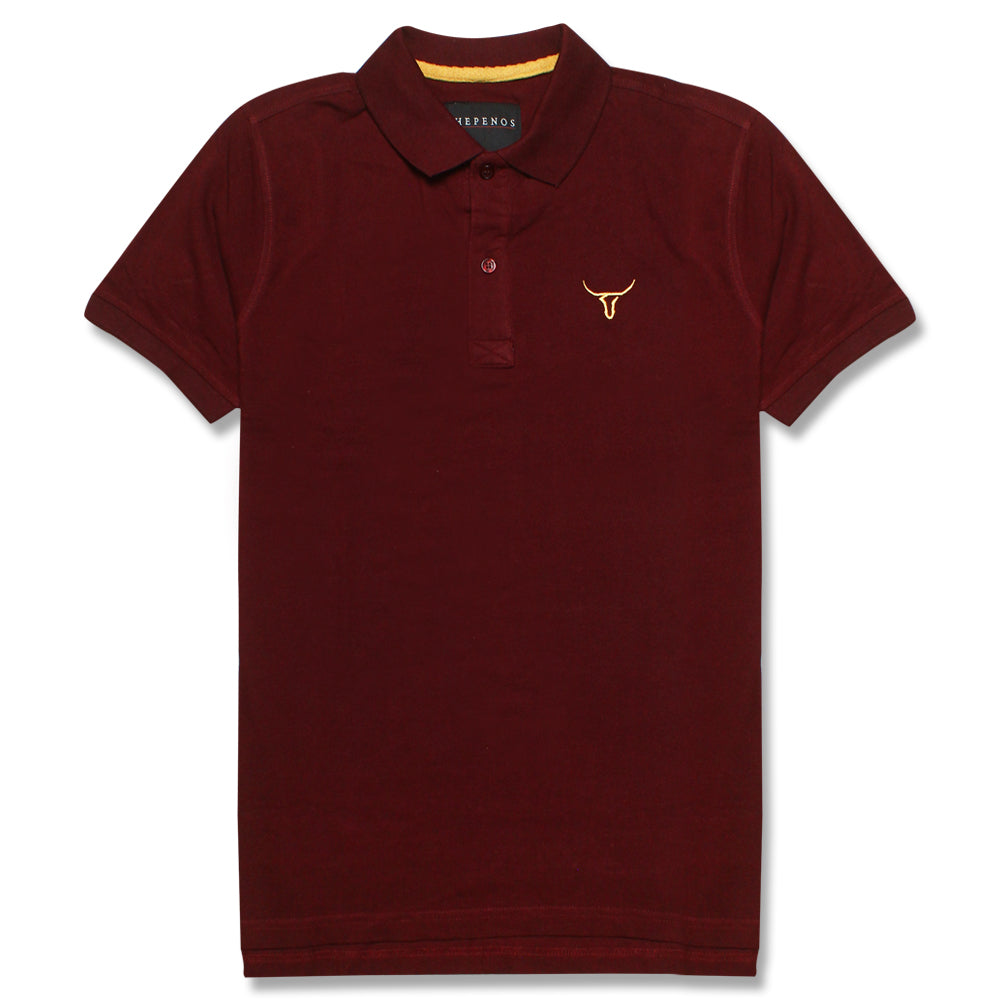 maroon t shirt polo