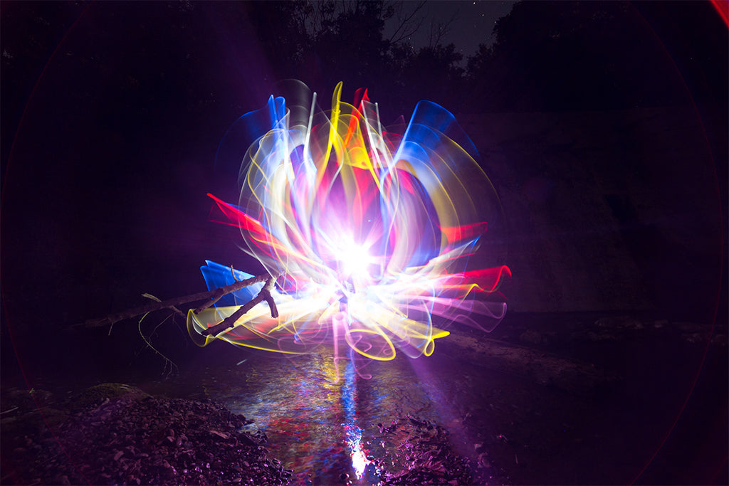 Light Painting Lotus