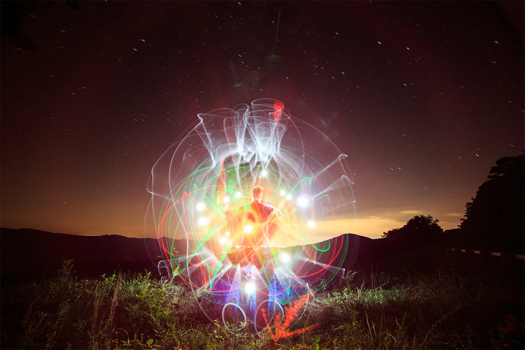 Light Painting Lotus