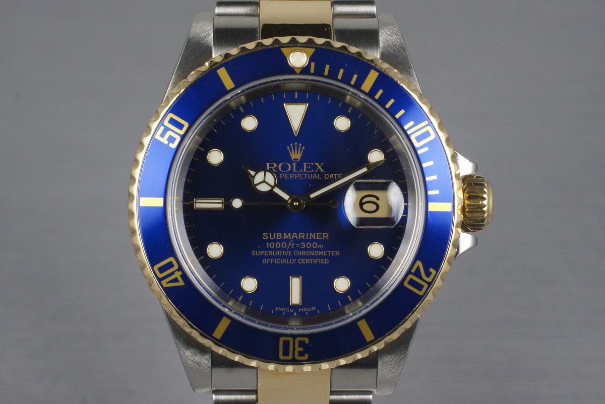 2003 rolex submariner two tone