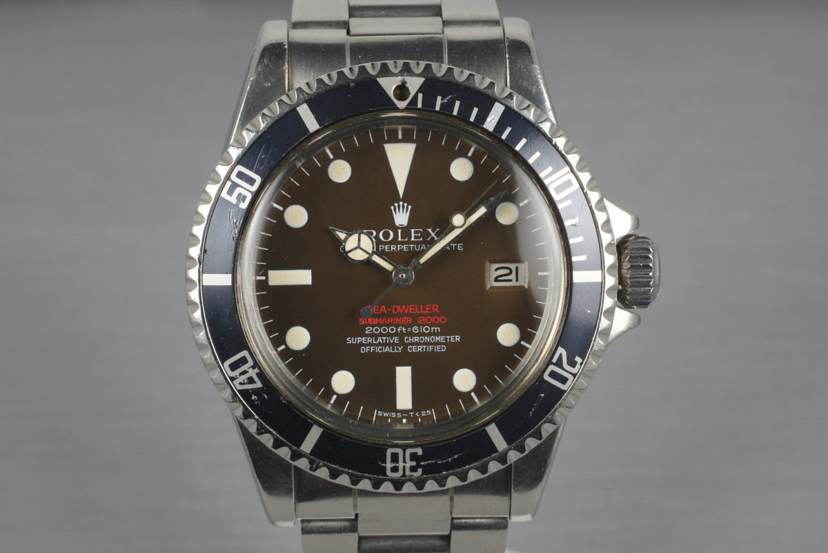 rolex sea dweller chocolate