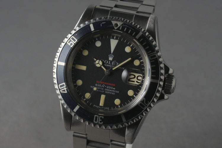1970 Rolex Red Submariner 1680 with Mark IV Dial
