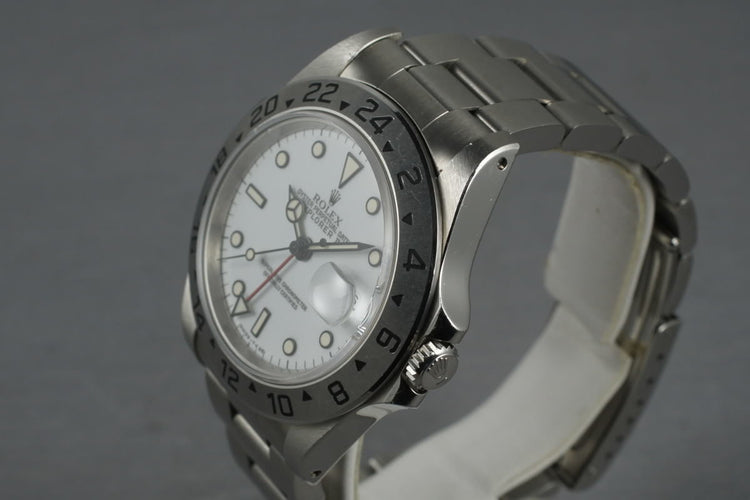 FS: Rolex Explorer II 16570 White Dial Unpolished