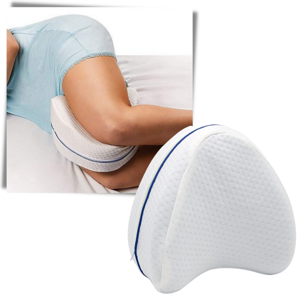 Memory Foam Contour Leg Pillow Bed Orthopaedic Firm Back Hips Knee Support Cover 