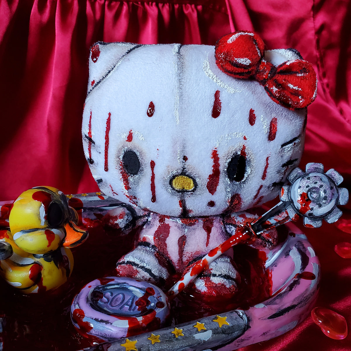 creepy hello kitty plush