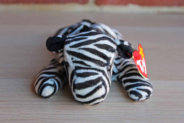 FREE Shipping Details about   Ty Beanie Baby 1995 Ziggy the Zebra MWMT 