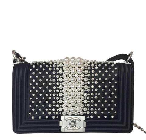 Chanel Pearl Boy Bag Limited Edition