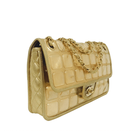 Chanel Ice Cube Bag Gold Metallic Limited Edition