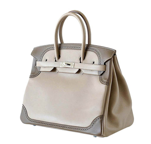 Hermes Birkin 35 Bag Ghillies Limited Edition