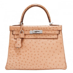 Hermes Kelly Ostrich Leather