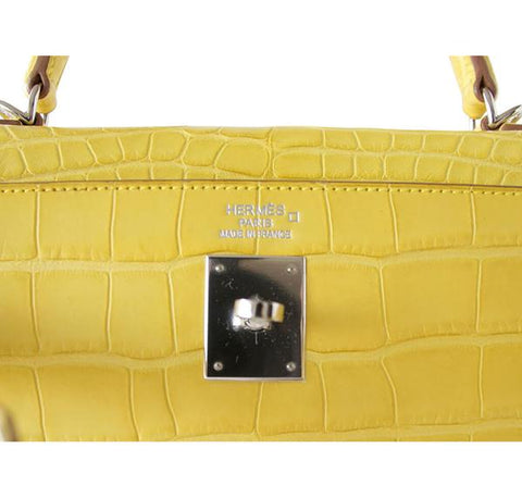 Hermes Kelly 35 Mimosa Alligator