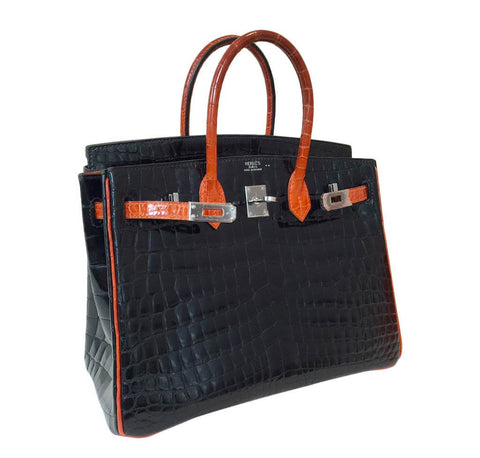 Hermes Birkin 25 Bi-Color Crocodile Special Order