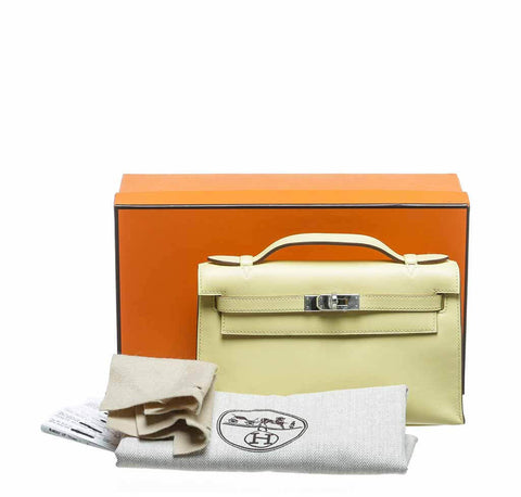 Hermes Kelly Pochette Mini Soufre