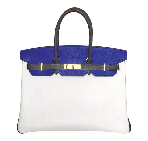 Hermès Birkin 35 Tri-Color Epsom Special Order Bag | Baghunter