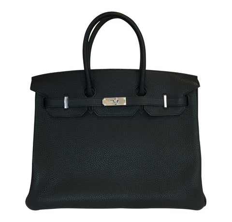 black leather birkin bag