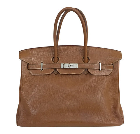 Hermès Birkin 35 Gold - Togo Leather PHW | Baghunter