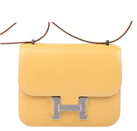 hermes constance bag yellow