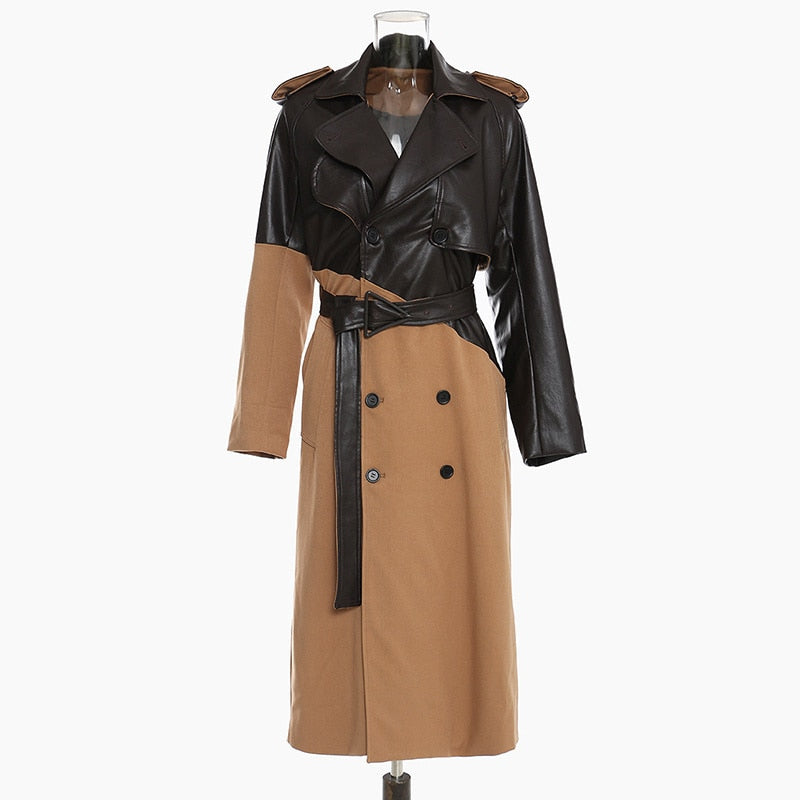 人気 seyto Two tone layered trench coat ネイビー | ochge.org