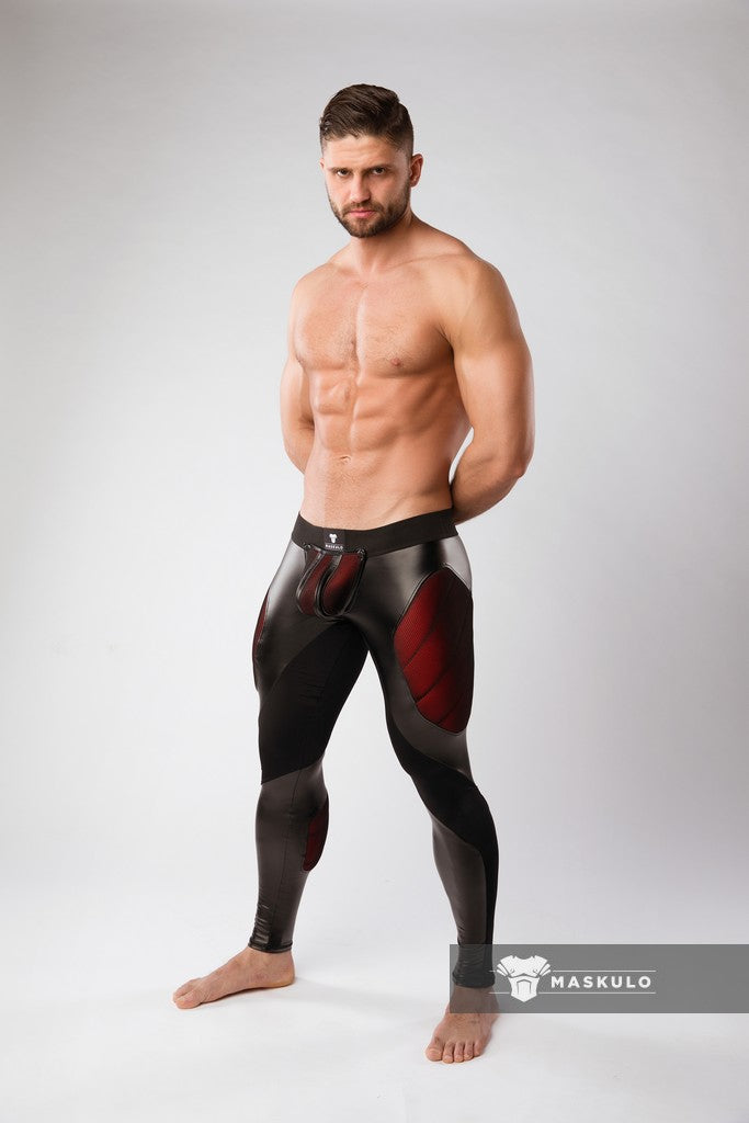 Armored. Color-Under. Men's Leggings. Zipped rear