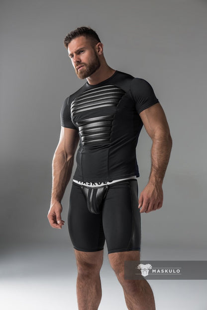 Armored. Men's T-Shirt. Spandex. Front Pads