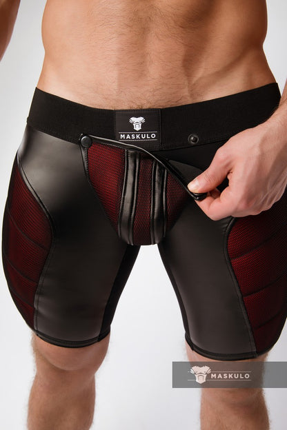 Armored. Color-Under. Men's Cycling Shorts. Zipped rear