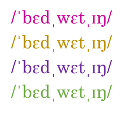 Bedwetting Definitions