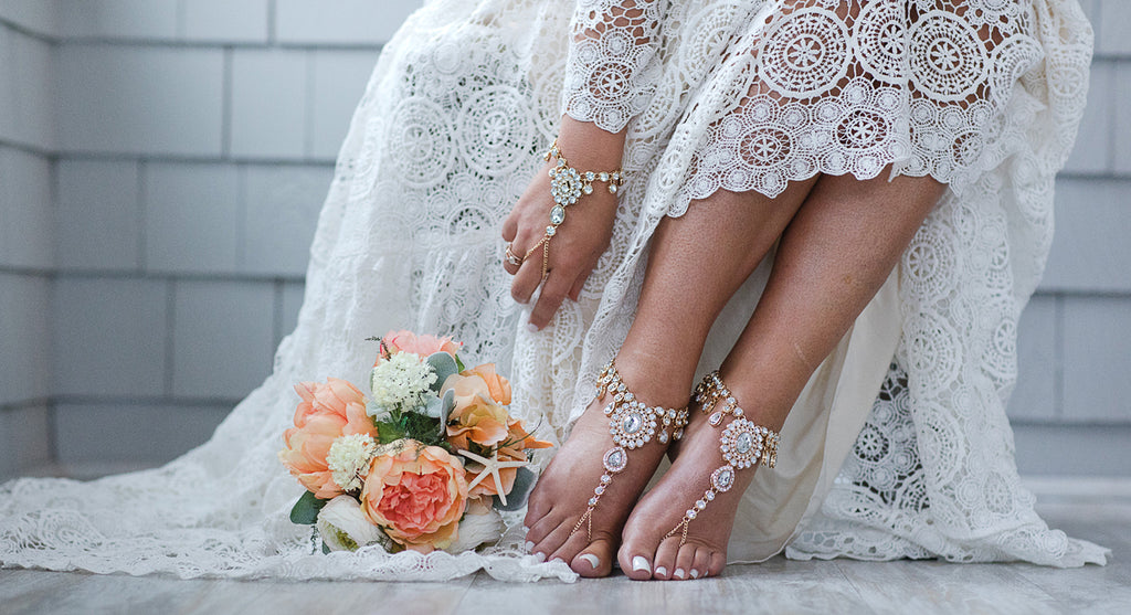 Barefoot Sandals for the beach bride