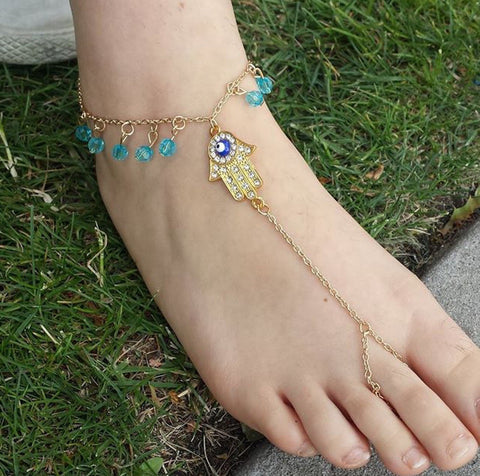 Gold Barefoot Sandals