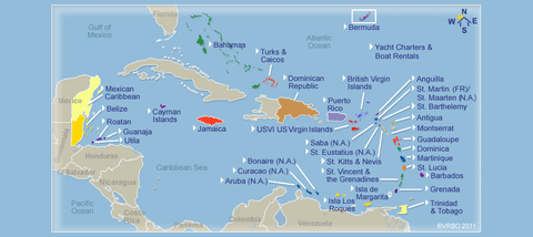 Caribbean Map