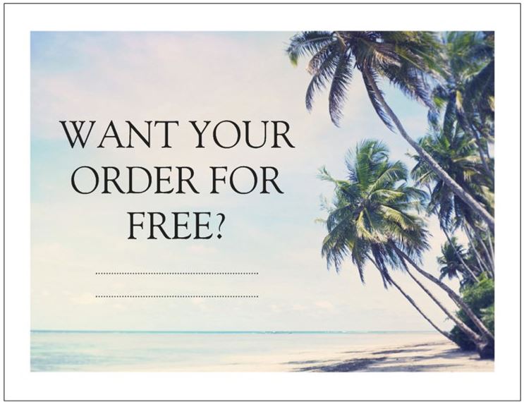 Free order of Barefoot Sandals