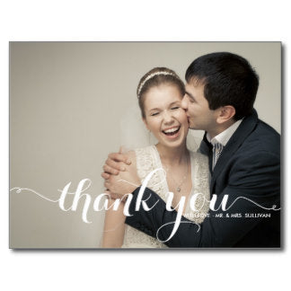 thank you wedding card