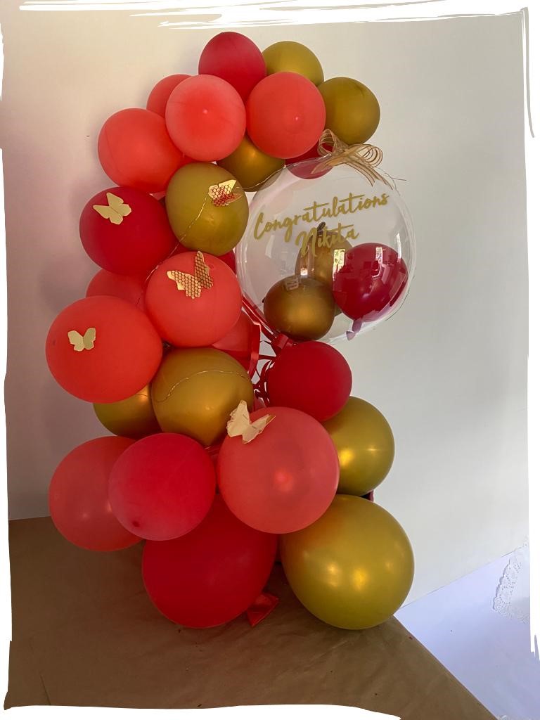 Guggenheim Museum verzoek Meter Air pre filled Balloon Bouquet order balloons online same day delivery -  Indiaflorist247