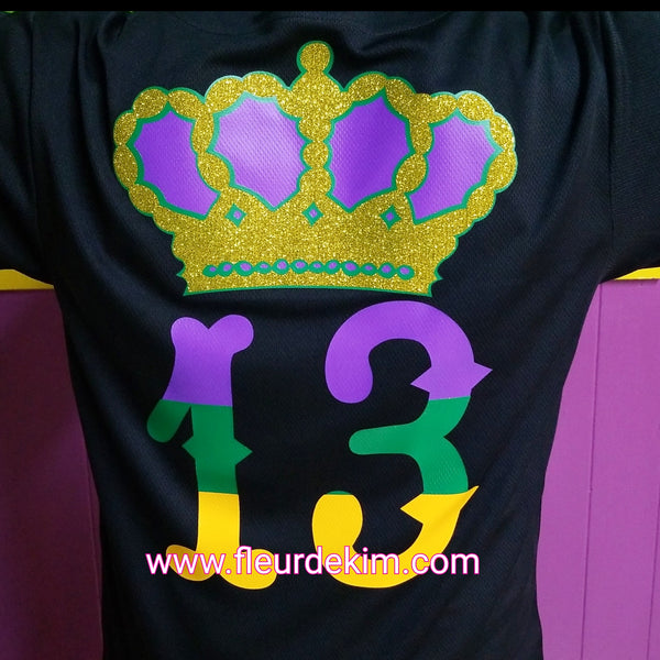 mardi gras baseball shirts