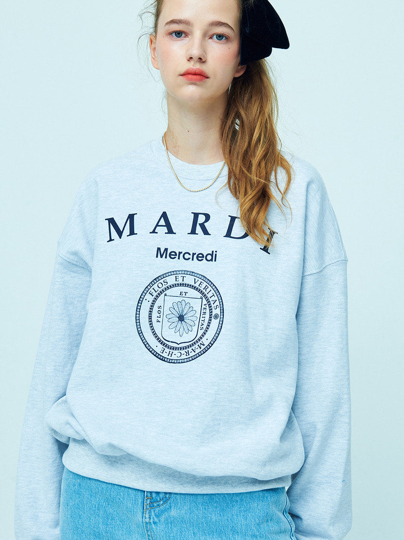 Mardi Mercredi SWEATSHIRT UNIV スウェット ロゴ - トレーナー