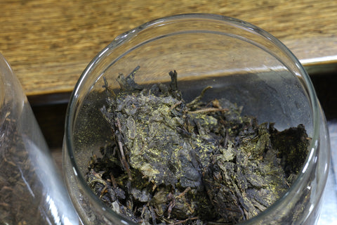 Post-fermented tea with yellow fungus