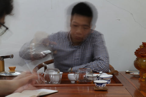 Arthur pouring tea