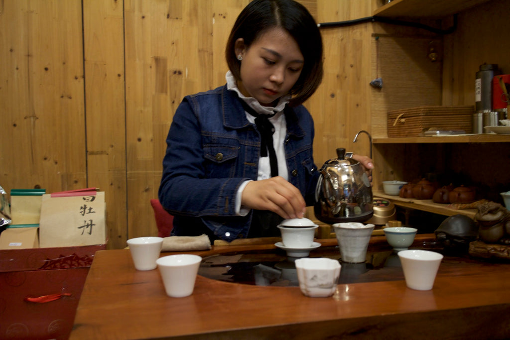 Teeverkostung in Shanghai