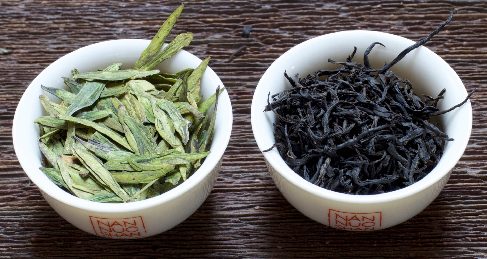 same green tea and black tea