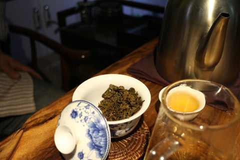 Steeped Yunnan green tea