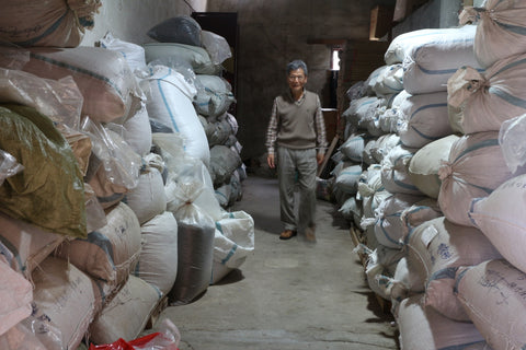 Master Chen in his warehouse